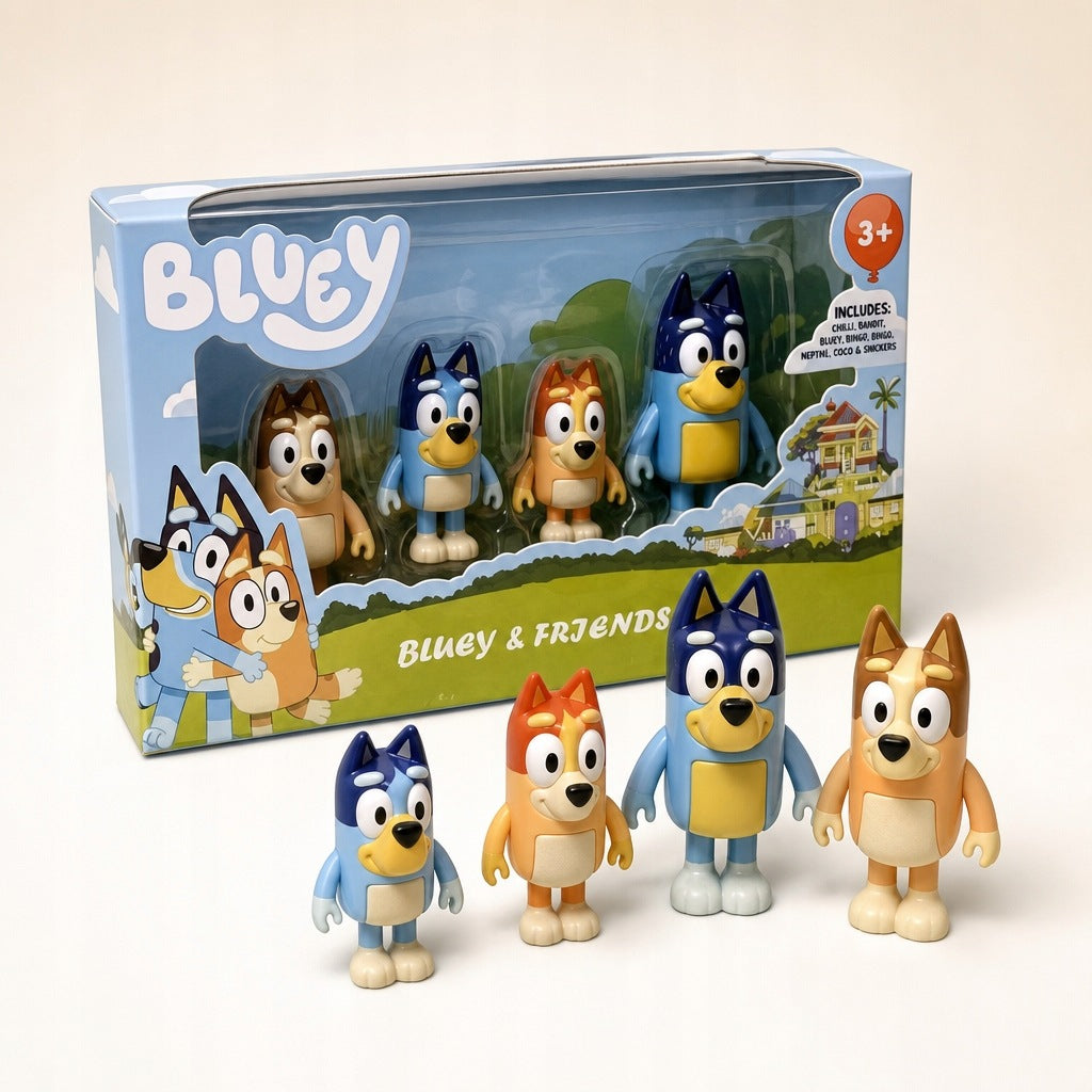 Zestaw Figurek Bluey & Family
