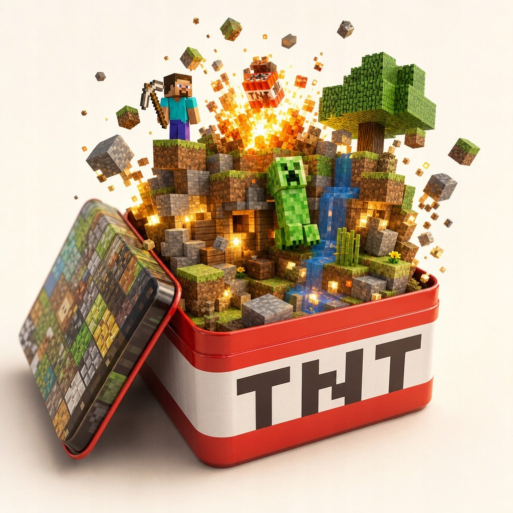 Klocki Magnetyczne Minecraft