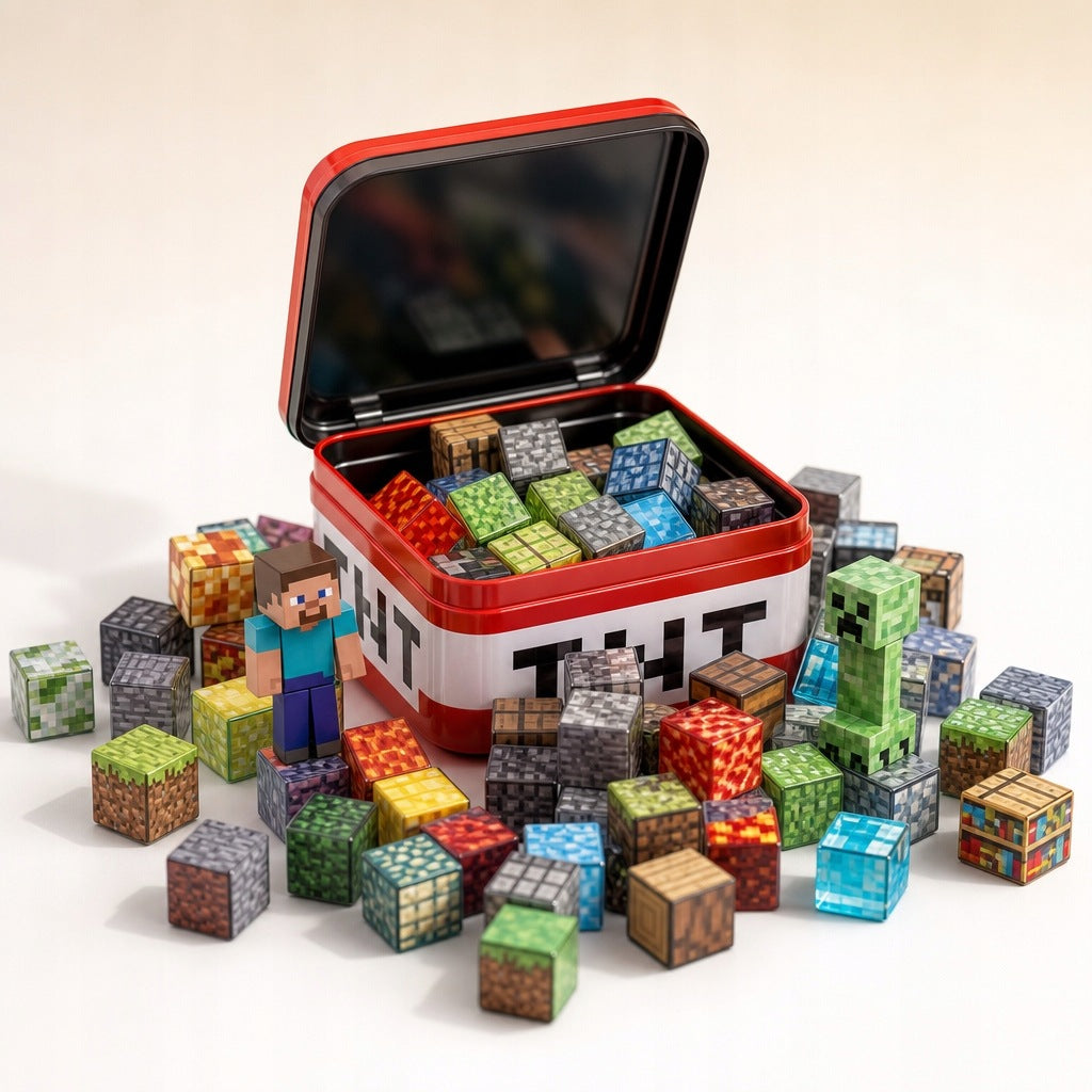 Klocki Magnetyczne Minecraft