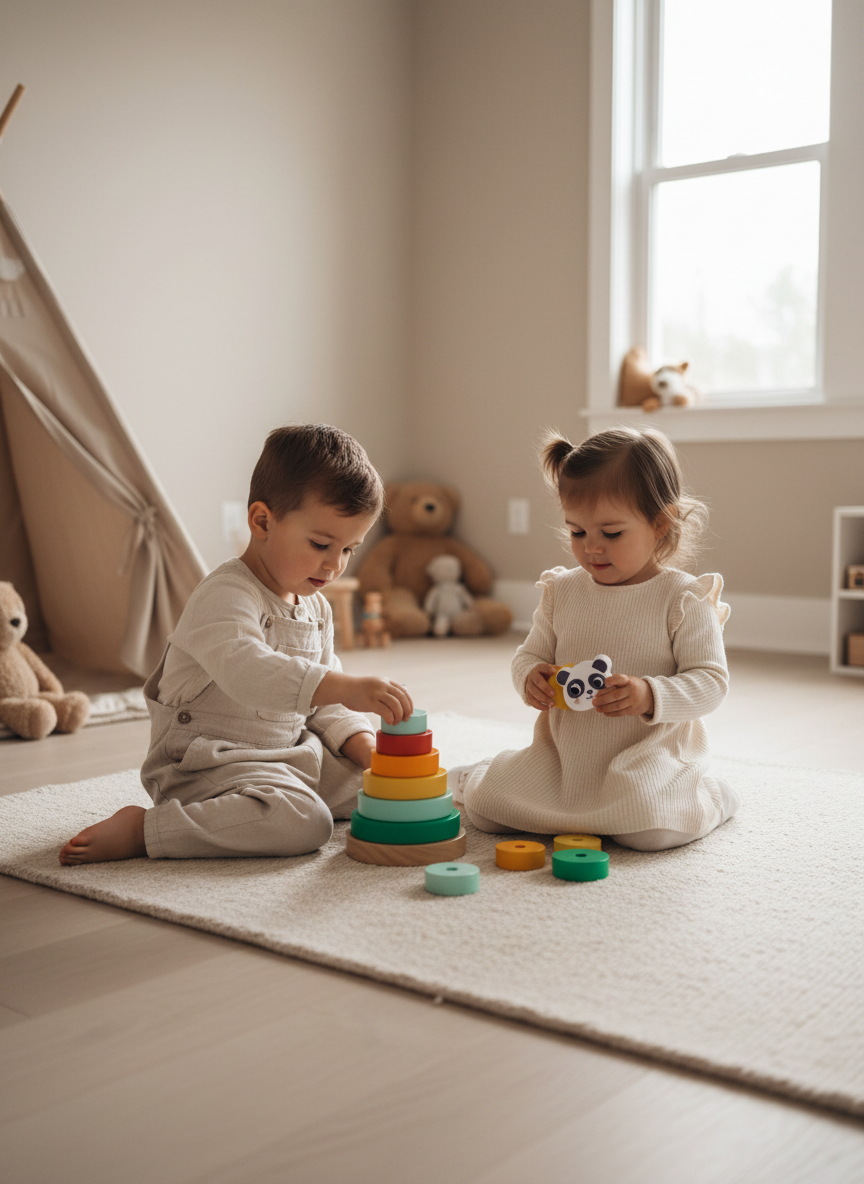 Drewniana Układanka -  Panda Stack