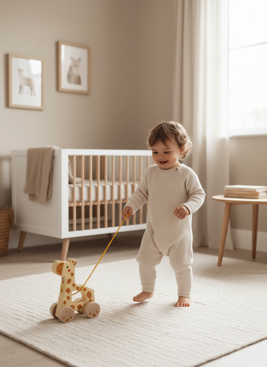 Żyrafa Przyjaciel w Pierwszych Krokach