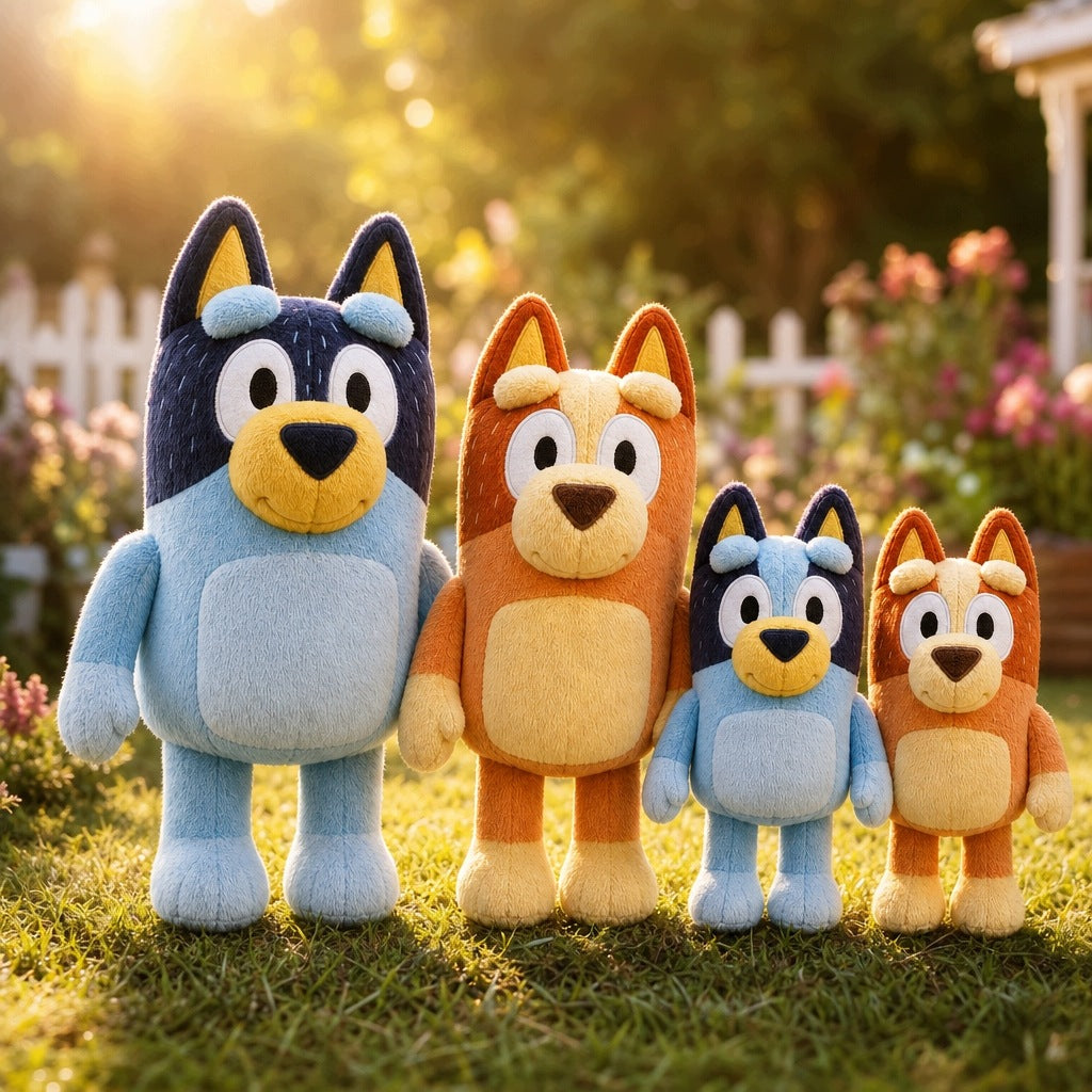 Maskotki Bluey Rodzinka Komplet