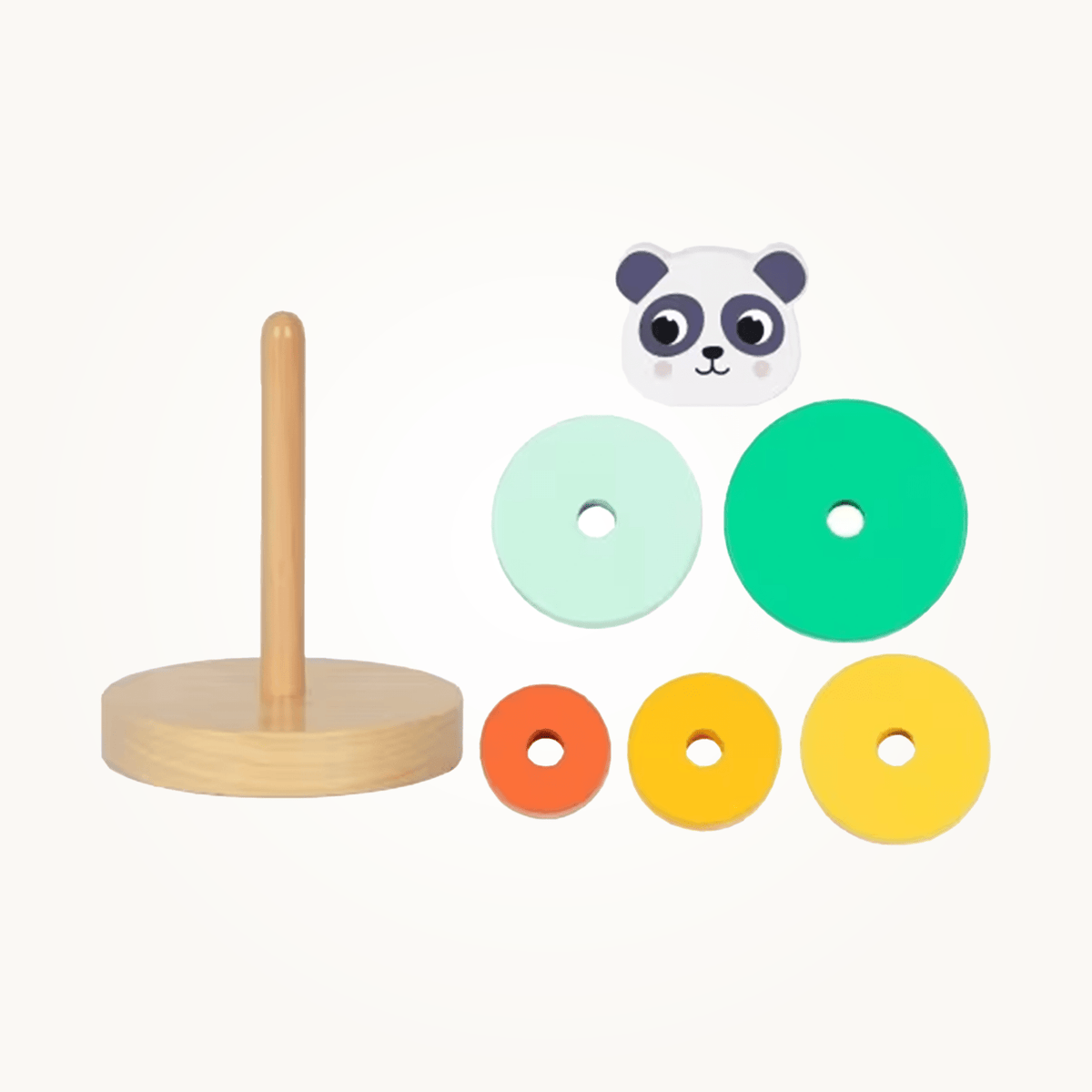 Drewniana Układanka -  Panda Stack — szczegóły | dlaBambika