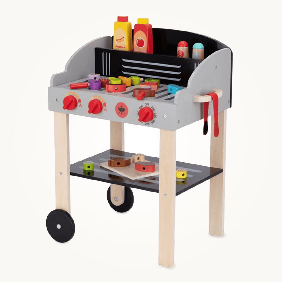 Drewniany Grill Jeżdżący Deluxe BBQ — zdjęcie główne | dlaBambika