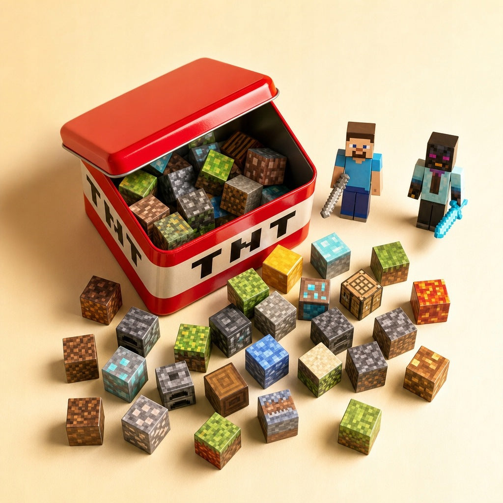 Klocki Magnetyczne Minecraft