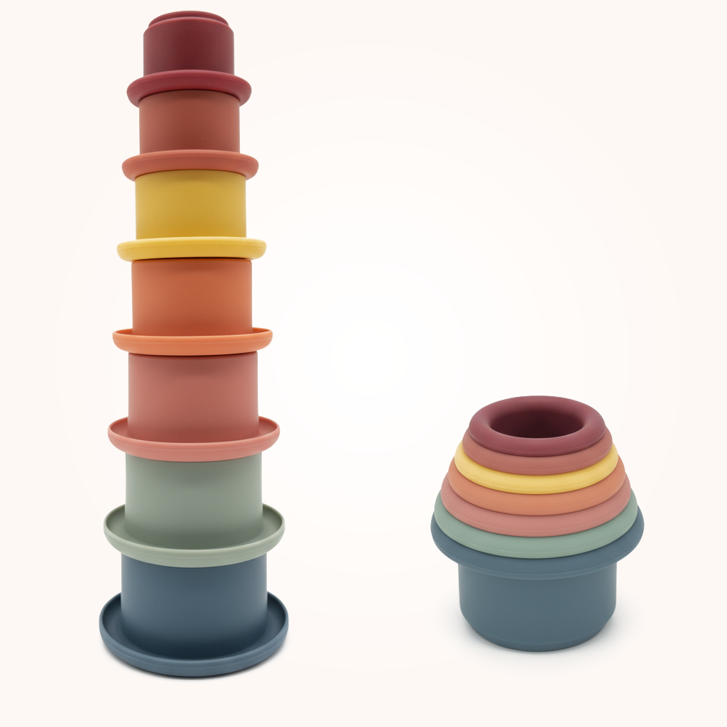 Silikonowe Klocki Kubeczki