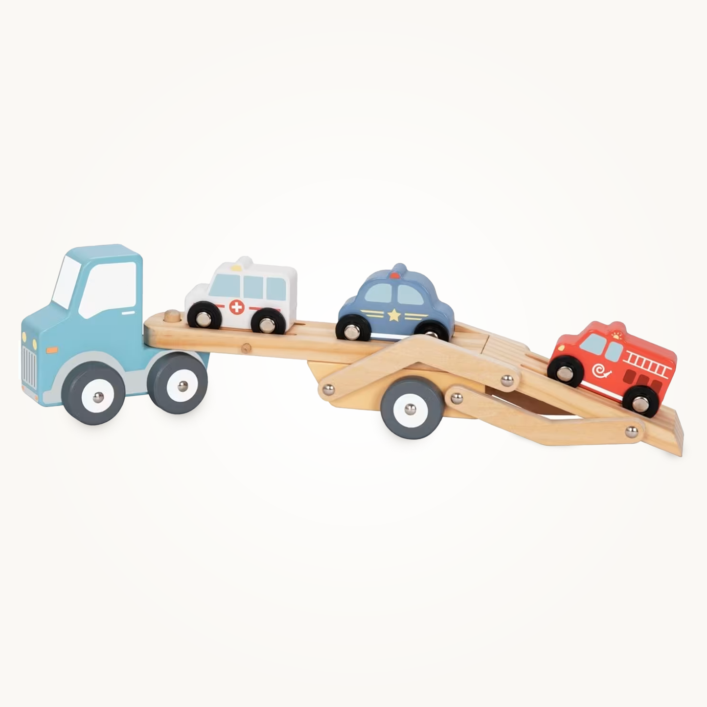 Drewniana Laweta Ratunkowa 3w1