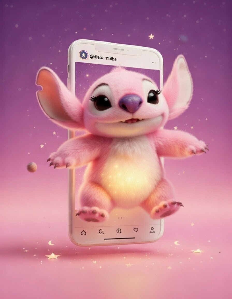 Miś Oddychający Stitch - Łatwe Zasypianie — widok z boku | dlaBambika