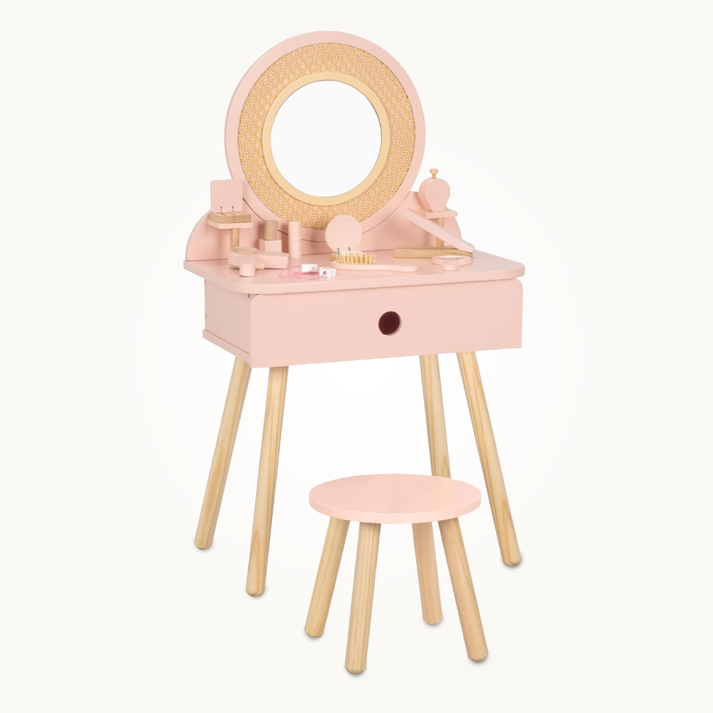 Drewniana Toaletka z Akcesoriami My Beauty Studio
